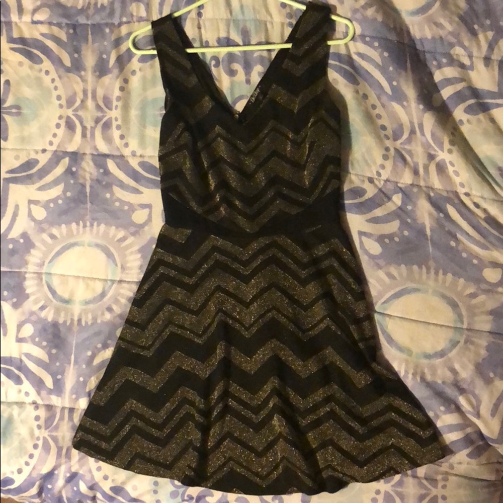 Black and Gold Dress